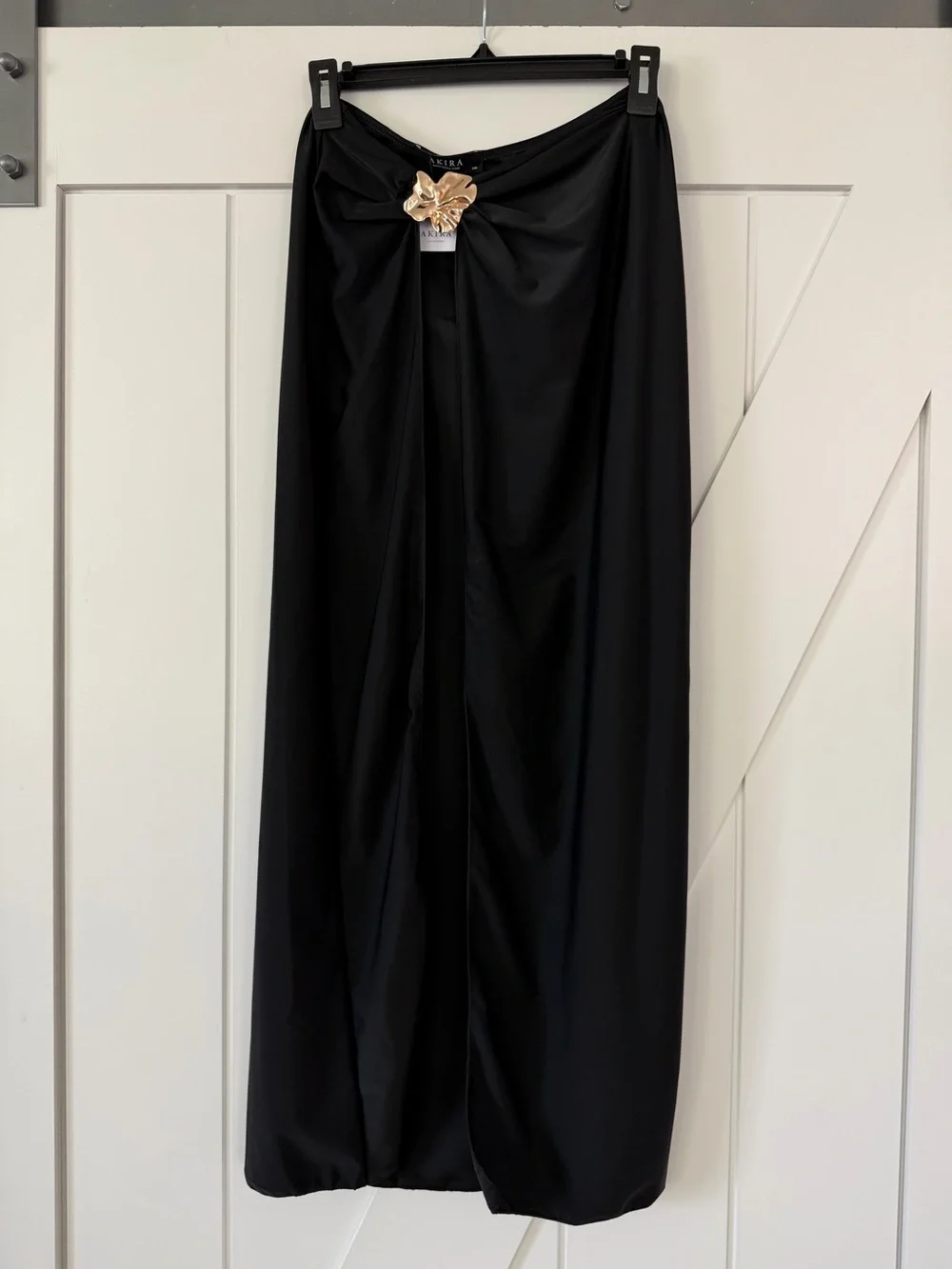Akira TO THE YACHT Black Swim Cover Up Skirt